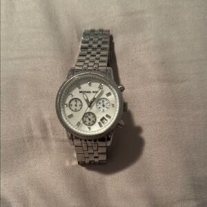 Michael Kors Silver Chronograph Watch